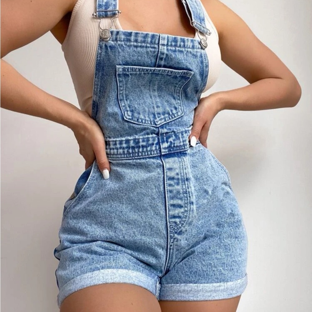 Denim overalls